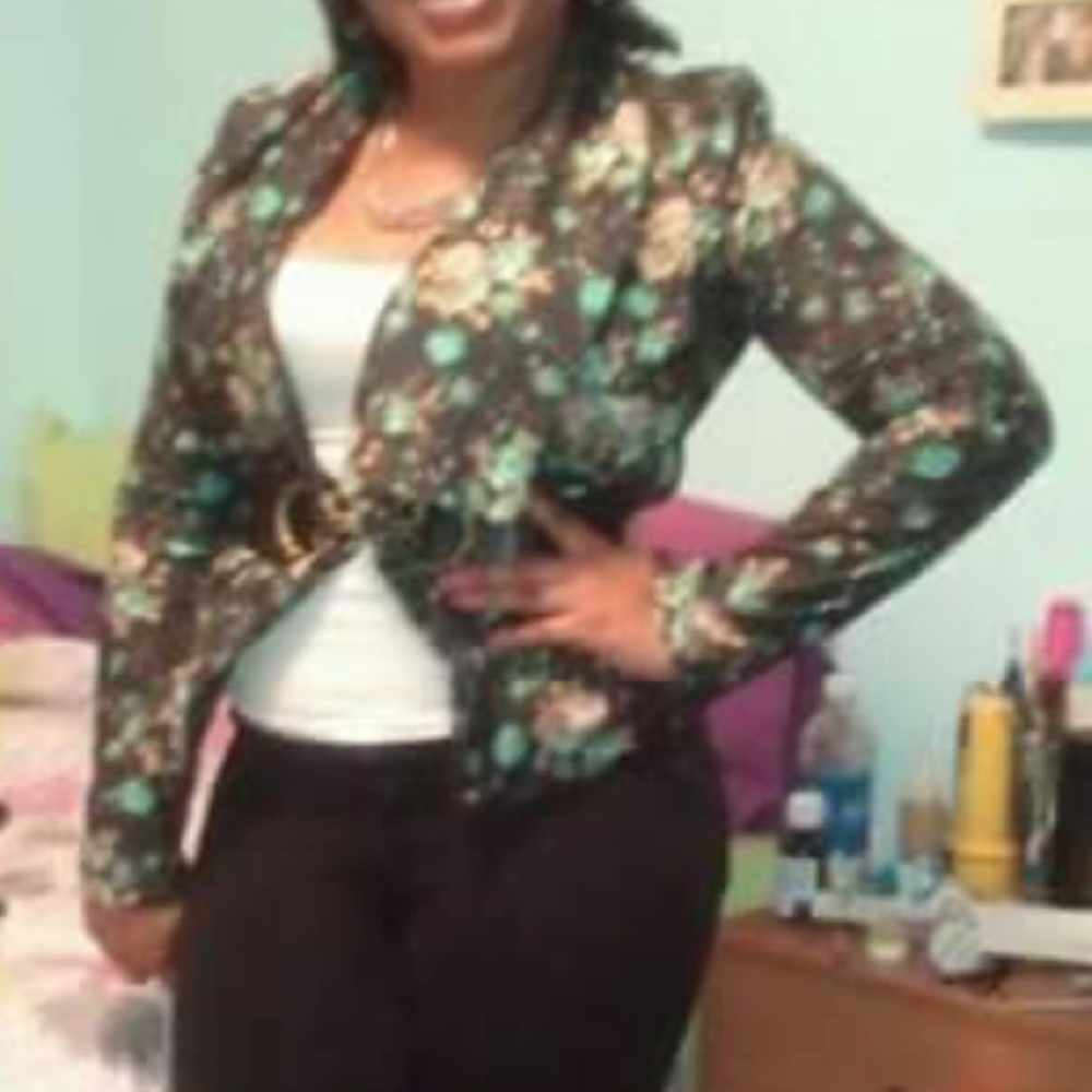 Floral blazer